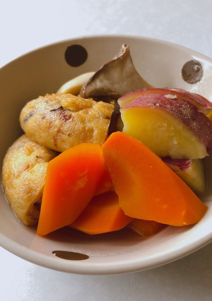 ホクホクさつまいもとがんもの煮物-レシピのメイン写真