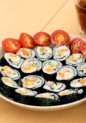 韓国本場のの味♫ ツナマヨキンパ-レシピのメイン写真