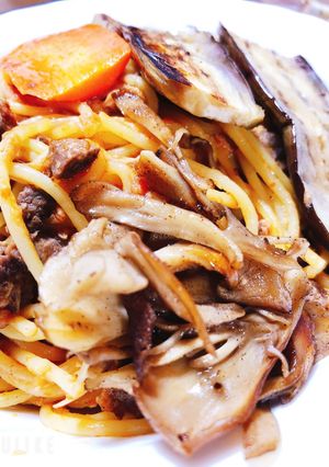 担々パスタ(残り物で)-レシピのメイン写真