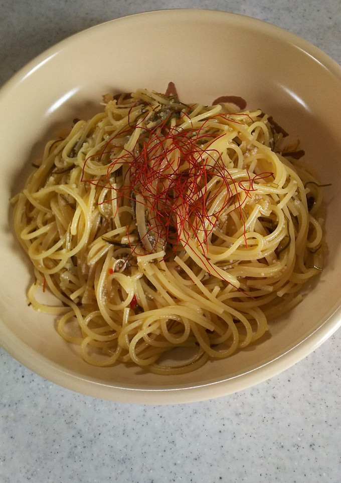 超☆簡単 松前漬の和風パスタ-レシピのメイン写真