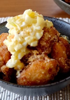 ガッツリ♪鶏の唐揚げタルタルソース添え-レシピのメイン写真