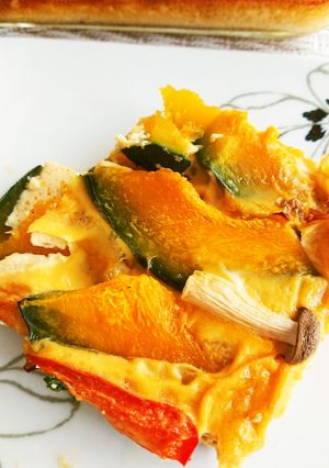 かぼちゃとしめじの和風簡単キッシュ-レシピのメイン写真