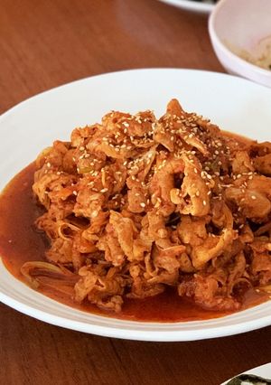 韓国本場の味♫ 豚肉の甘辛炒め-レシピのメイン写真