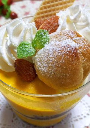 かぼちゃのほっこりパフェ☆ハロウィンにも-レシピのメイン写真