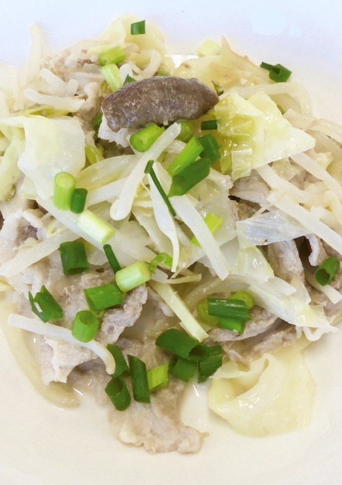 もやしと豚肉の重ね蒸し マヨポン酢たれ-レシピのメイン写真