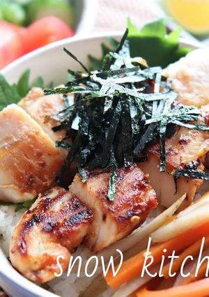 ささみの塩麹焼き丼-レシピのメイン写真