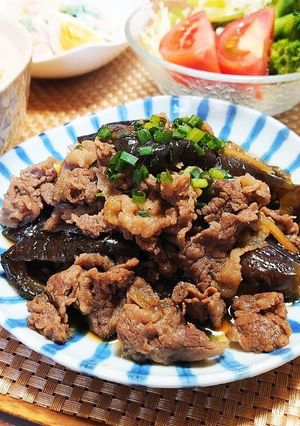 ナスと牛肉のしぐれ煮-レシピのメイン写真
