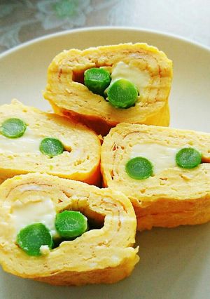 アスパラとチーズの卵焼き-レシピのメイン写真