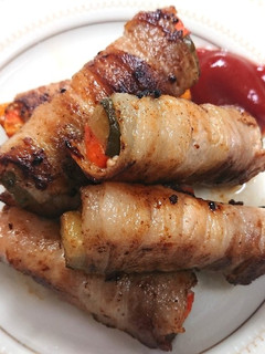 ワォ~舌鼓‼️肉巻きピクルス(diet)-レシピのメイン写真