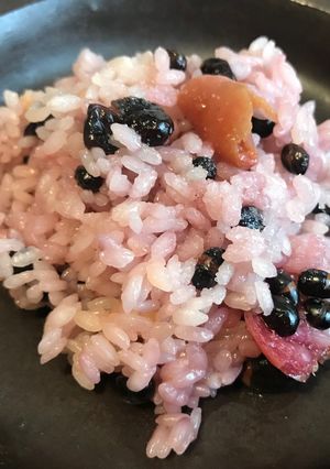 黒豆梅干しご飯-レシピのメイン写真