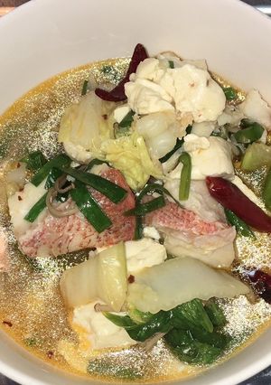 水煮海鮮豆腐（海鮮と豆腐の四川煮）-レシピのメイン写真
