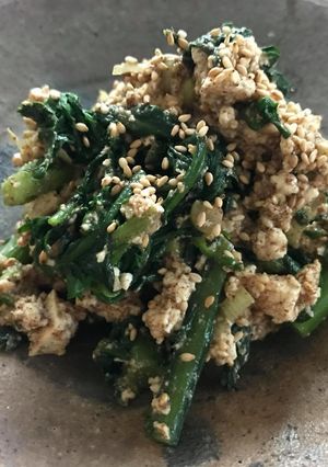 春菊と豆腐のムチム-レシピのメイン写真