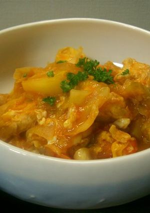 野菜たっぷり 鶏もも肉のケチャップ煮-レシピのメイン写真