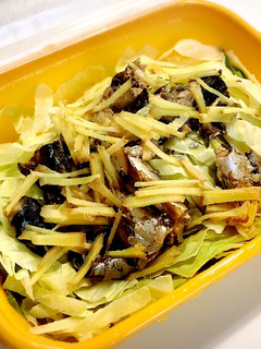 減塩・冷え対策 鯖缶とキャベツ酢生姜蒸し-レシピのメイン写真