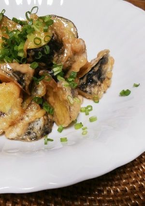 野菜室にはお前だけかよ…茄子マヨ！-レシピのメイン写真