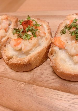 エビのクロスティーニ (エビパン)-レシピのメイン写真