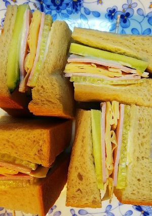 低糖質パンのサンドイッチ-レシピのメイン写真
