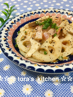 時短でパパッと☘️れんこんの洋風炒め-レシピのメイン写真