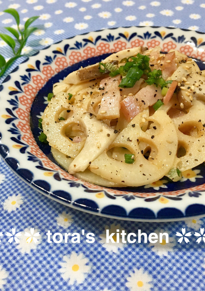 時短でパパッと☘️れんこんの洋風炒め-レシピのメイン写真
