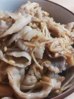 巻かない!豚バラえのき炒め-レシピのメイン写真