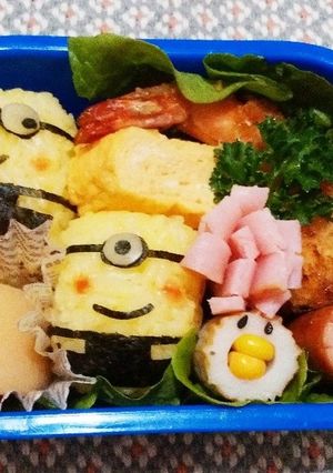 キャラ弁！ミニオン弁当-レシピのメイン写真