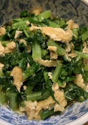 大根菜と油揚げの煮浸し-レシピのメイン写真