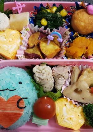 すみっコぐらし☆とかげ☆お弁当♪-レシピのメイン写真