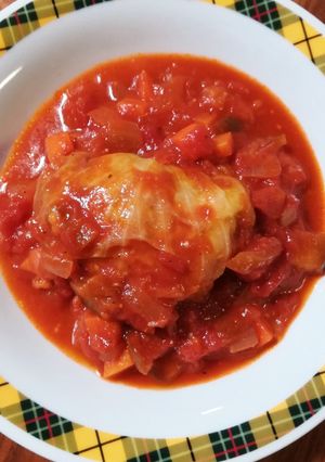 トマト缶で☆巻き巻きロールキャベツ-レシピのメイン写真