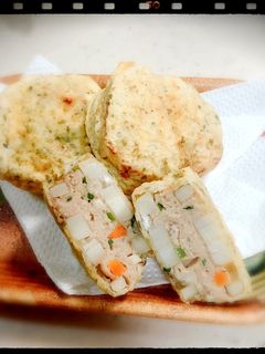 ☆はんぺんde蓮根のはさみ揚げ☆-レシピのメイン写真