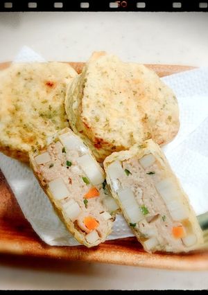 ☆はんぺんde蓮根のはさみ揚げ☆-レシピのメイン写真
