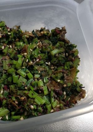 だいこんの間ねぎ菜の梅風味ふりかけ-レシピのメイン写真