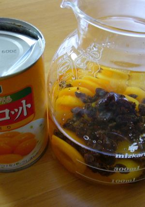 フルーツ缶とレーズンでサワードリンク-レシピのメイン写真