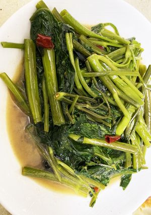 サクッと炒め空芯菜-レシピのメイン写真