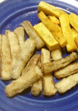 ゴボウの素揚げ・あとから味付け-レシピのメイン写真
