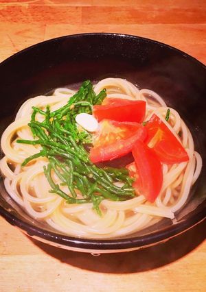 【イギリス】サンファイアのスープパスタ-レシピのメイン写真