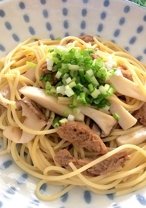 大豆のお肉とエリンギの柚子胡椒パスタ-レシピのメイン写真