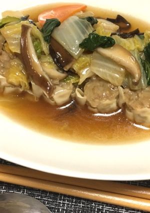 市販シュウマイに野菜追加☆中華あんかけ-レシピのメイン写真