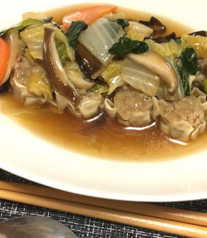 市販シュウマイに野菜追加☆中華あんかけ-レシピのメイン写真