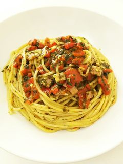 パプリカピクルスとホウレン草のパスタ-レシピのメイン写真