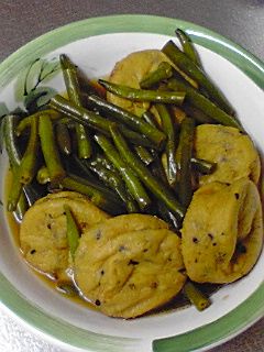 インゲンとガンモの煮物-レシピのメイン写真