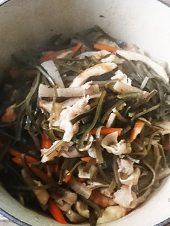 昆布のだしがらと豚肉の炊き物-レシピのメイン写真