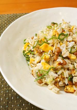 【使い切り】納豆チャーハン-レシピのメイン写真