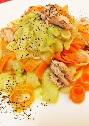 はやとうり☆とツナの簡単♪昆布だし炒め-レシピのメイン写真