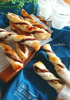 カルピス煮りんごと餡子のスティックパイ。-レシピのメイン写真