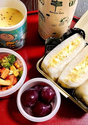 R1.10.08タマゴサンドランチ-レシピのメイン写真