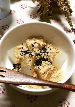 ヘルシー☆簡単♪冬瓜のきな粉かけスイーツ-レシピのメイン写真