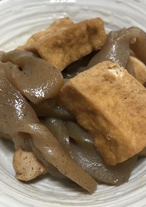 厚揚げとこんにゃくの煮物-レシピのメイン写真