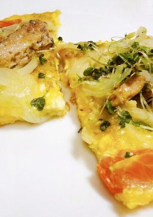 オイルサーディンのごまオムレツ-レシピのメイン写真