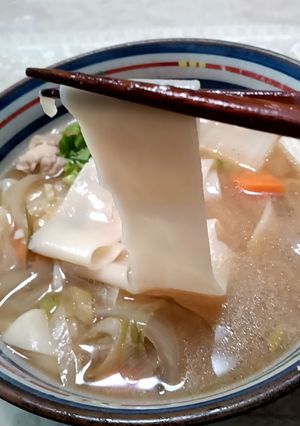 桐生名物 ひも川うどん の味噌煮-レシピのメイン写真