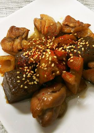 鶏肉とれんこんの甘辛煮-レシピのメイン写真